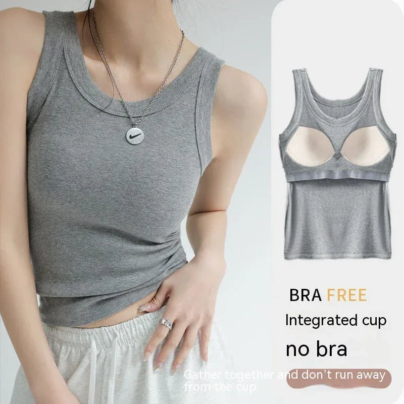 Cup Cover One-piece Tank Top - Viexta