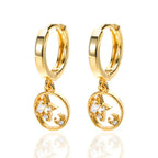 Micro Inlaid Zircon Eardrops - Viexta