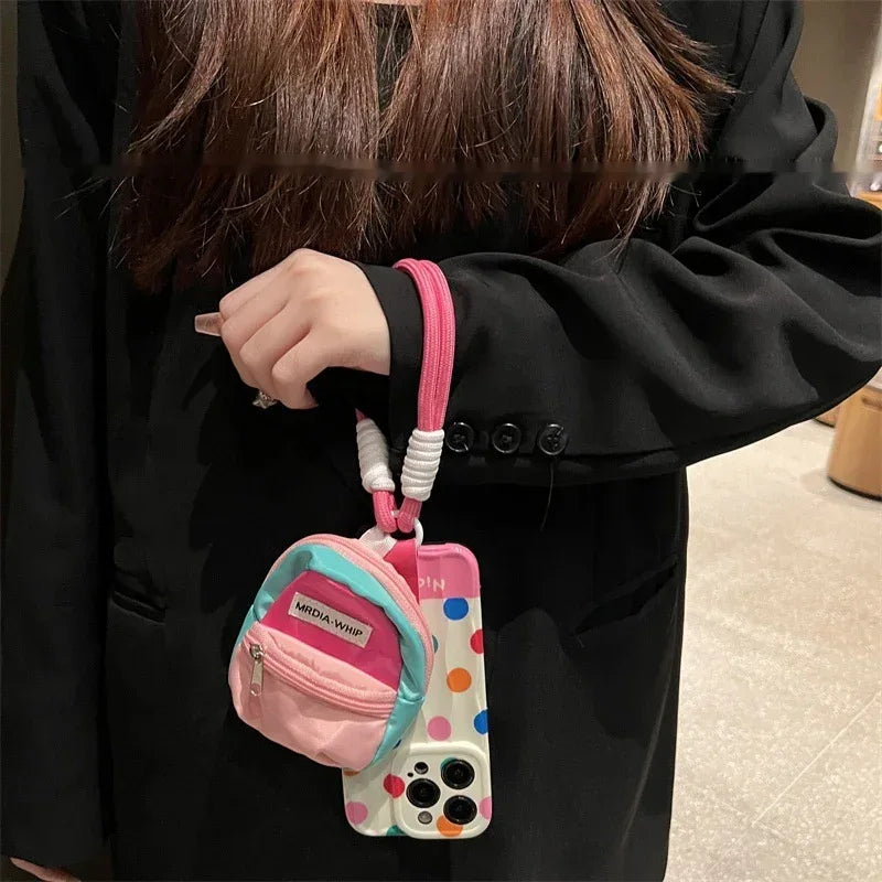 Polka Dot Bookbag iPhone Case - Viexta
