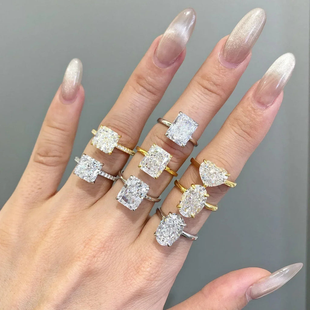 ice-flower-cut-zircon-inlaid-womens-sterling-silver-ring - Viexta