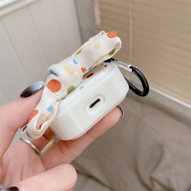 Bluetooth Wireless Earphone Cover With Bow Dot
