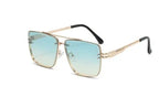 Metal Double Beam Sunglasses - Viexta
