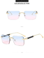 frameless-trimming-fashion-personalized-sunglasses - Viexta