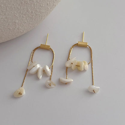 Natural Stone Pull-out Earring