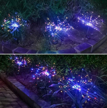 New Ground Plug Solar Fireworks Light