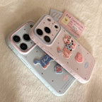 Shatter-Resistant Colored Striped Cat iPhone Case