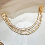 claw-chain-inlaid-with-diamond-rhinestone-multilayer-clavicle-chain - Viexta