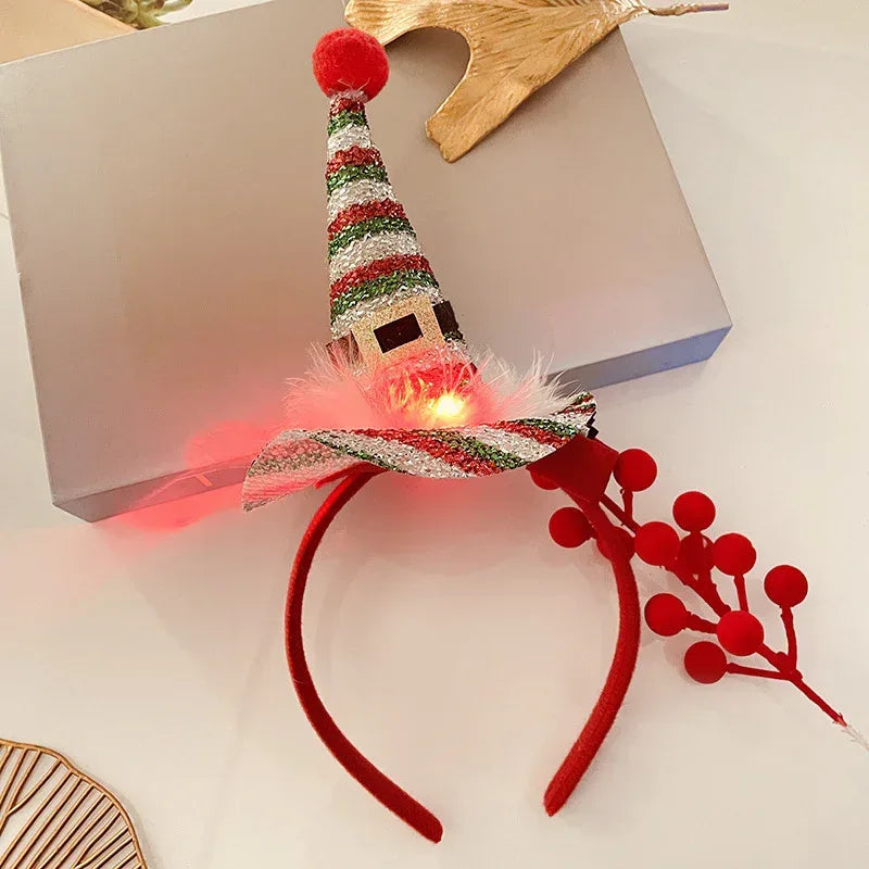 Christmas With Light Headband Snowflake - Viexta