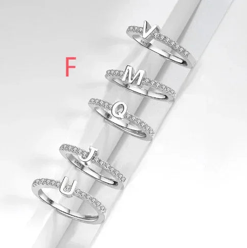 s925-sterling-silver-micro-inlaid-letters-ring - Viexta