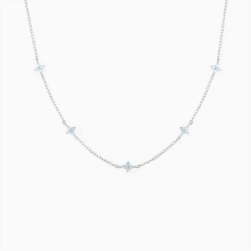 blue-flower-necklace - Viexta
