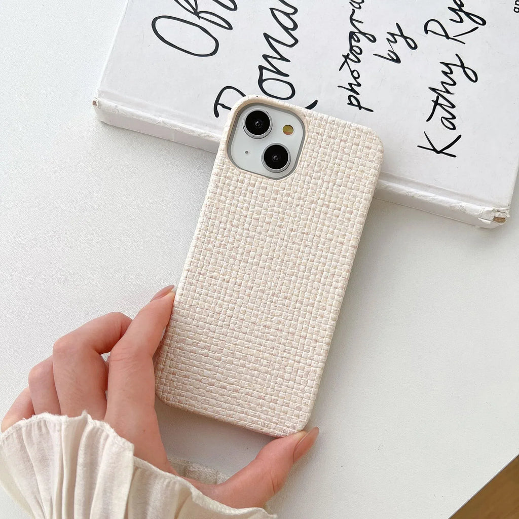 Woven Plaid Mobile iPhone Case - Viexta