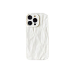 Solid Color Pleated Frosted iPhone Cover - Viexta