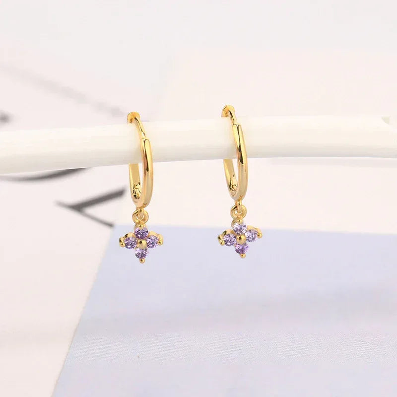 flower-rhinestone-earrings - Viexta