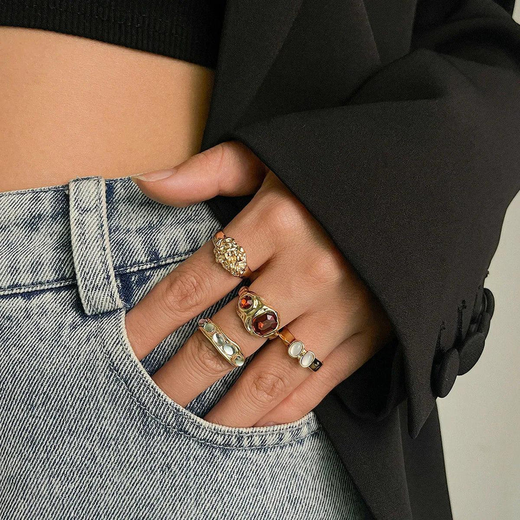 Diamond Gemstone Ring Suit - Viexta