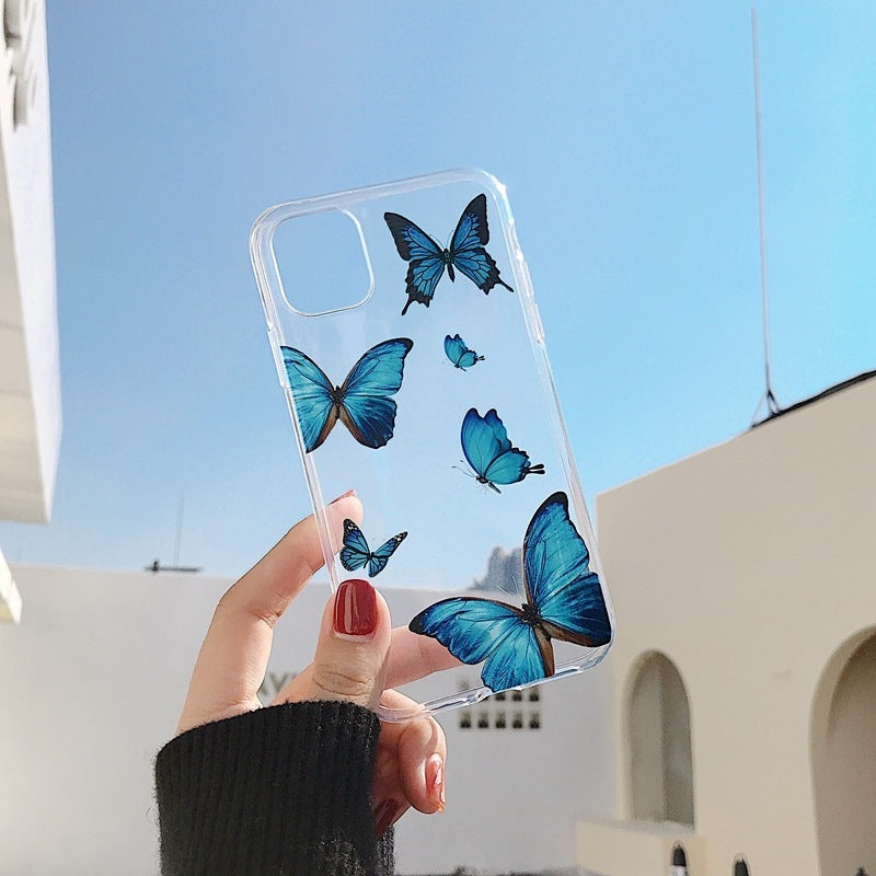 Silicone Butterfly Protective iPhone Case