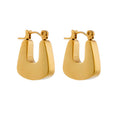 Gold Chunky Cabled Earrings