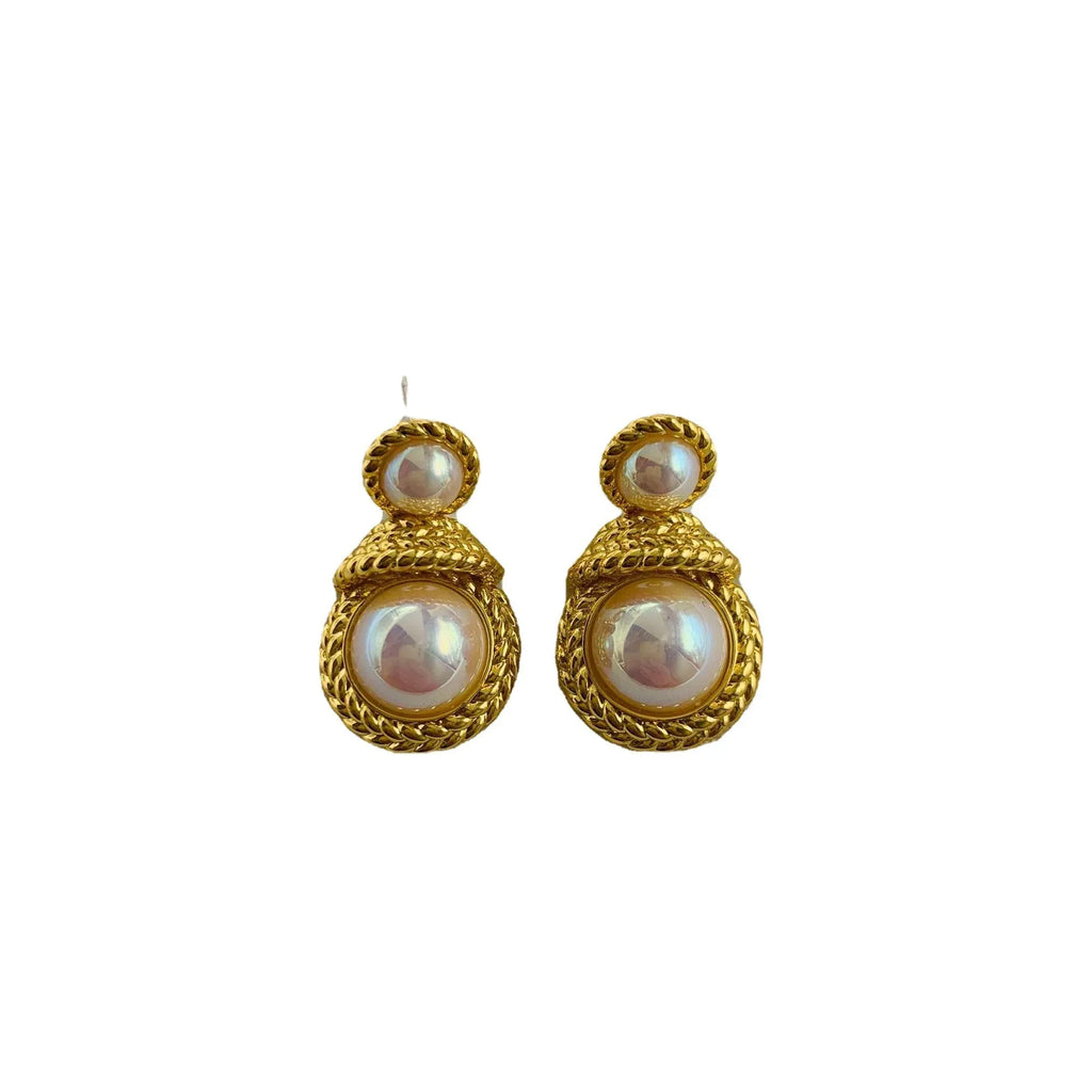 shell-beads-vintage-earrings - Viexta