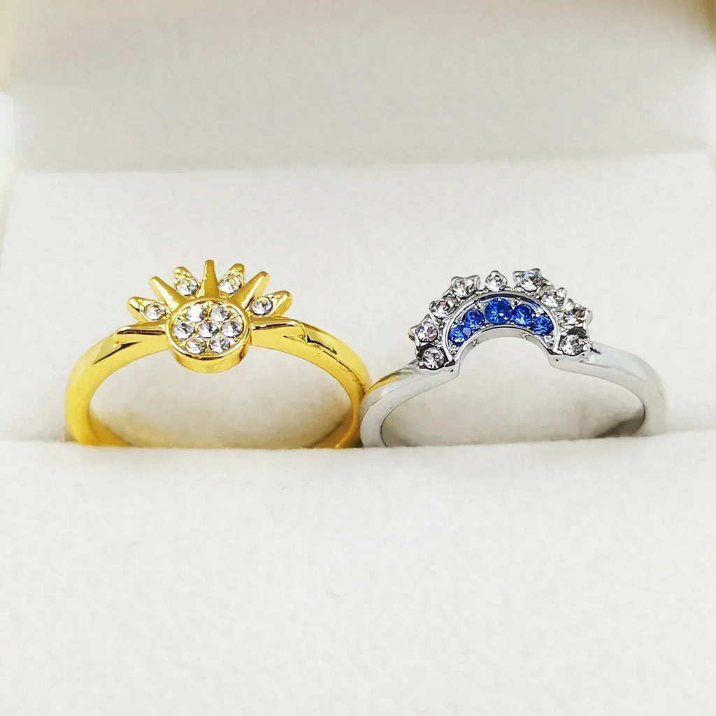 Couple Rhinestones Ring - Viexta