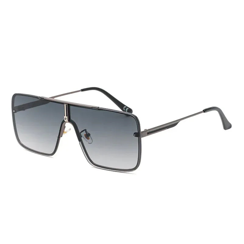 trendy-metal-large-square-one-piece-sunglasses - Viexta