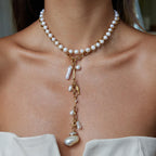 Stainless Steel Conch Long Necklace - Viexta