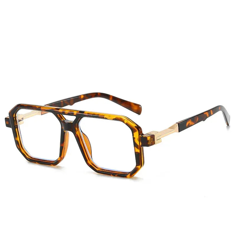 Retro Double Beam Pilot Catwalk Light Luxury Sunglasses - Viexta