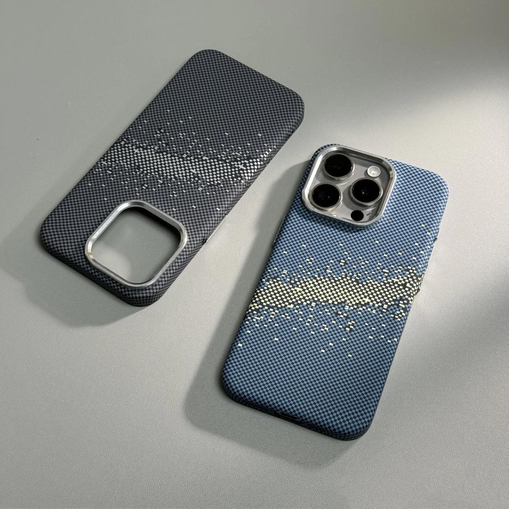 carbon-fiber-pattern-magnetic-suction-drop-resistant-iphone-cover - Viexta