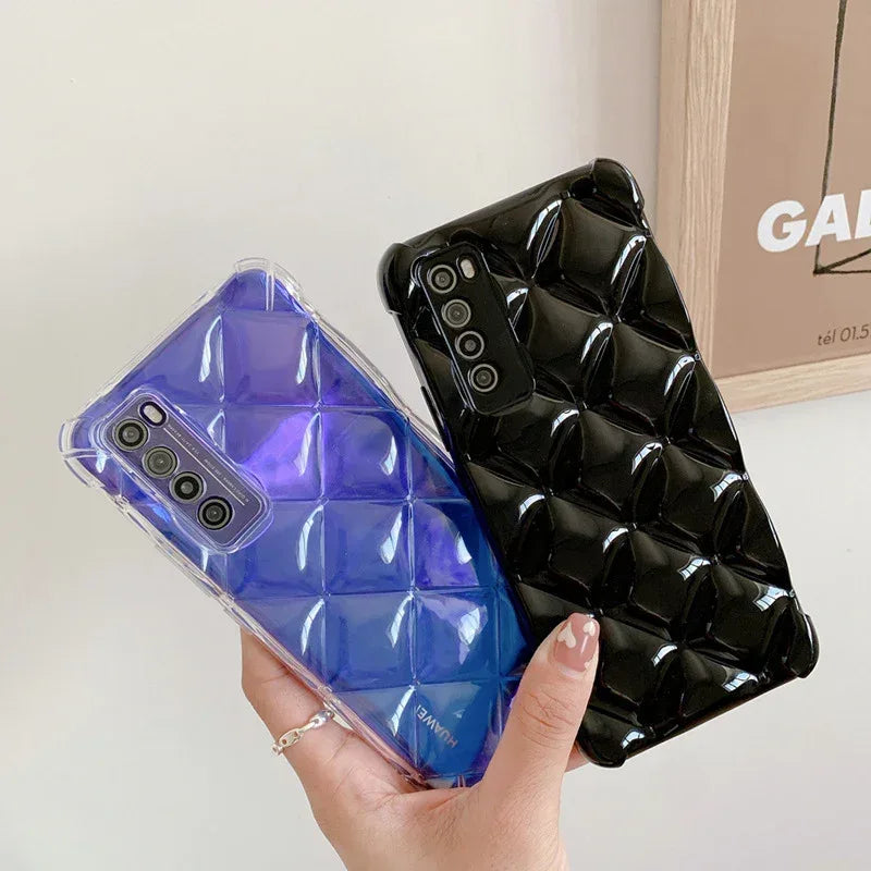 silicone-diamond-cell-huawei-phone-case - Viexta