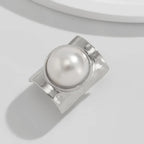 exaggerated-inlaid-large-pearl-wide-ring - Viexta