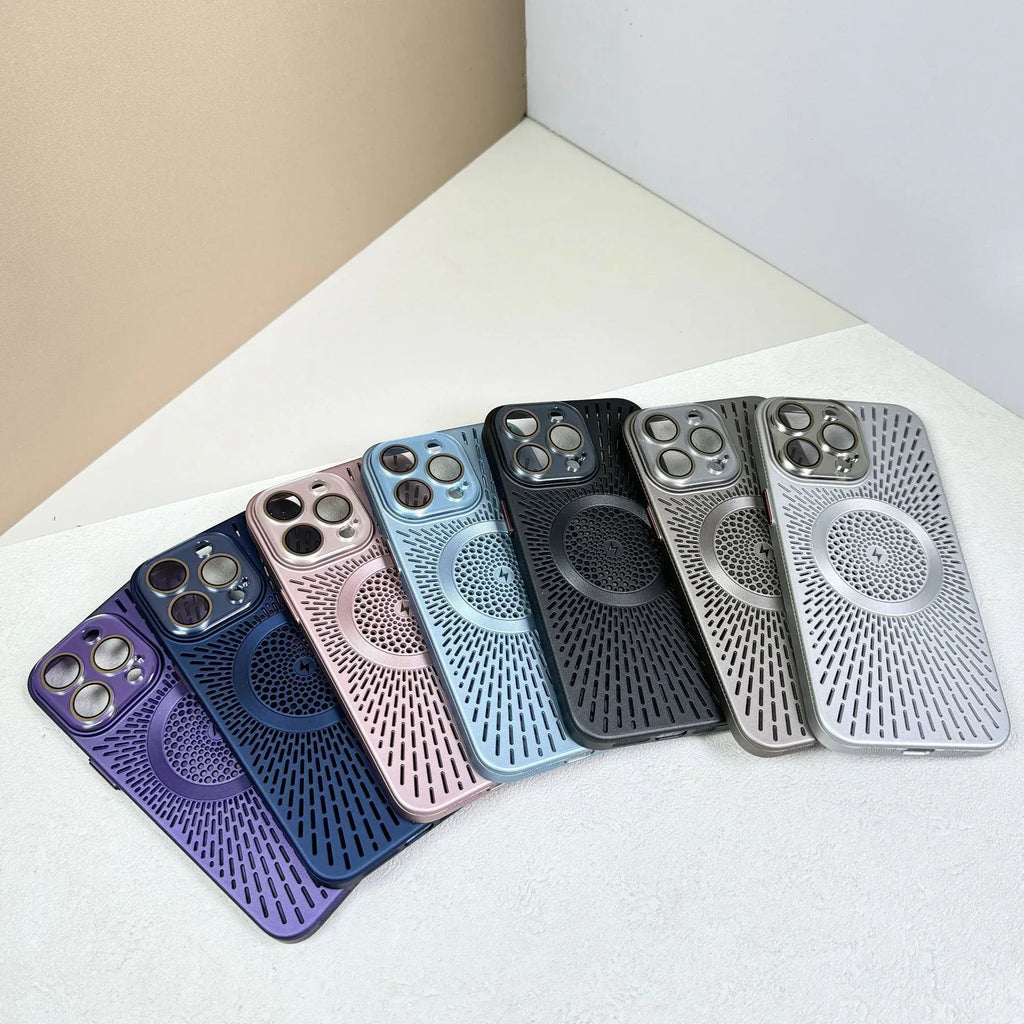 Heat Dissipation Network Shell Magnetic iPhone Case - Viexta