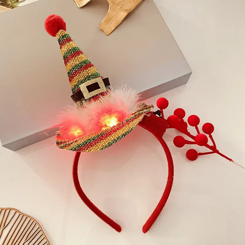 Christmas With Light Headband Snowflake - Viexta