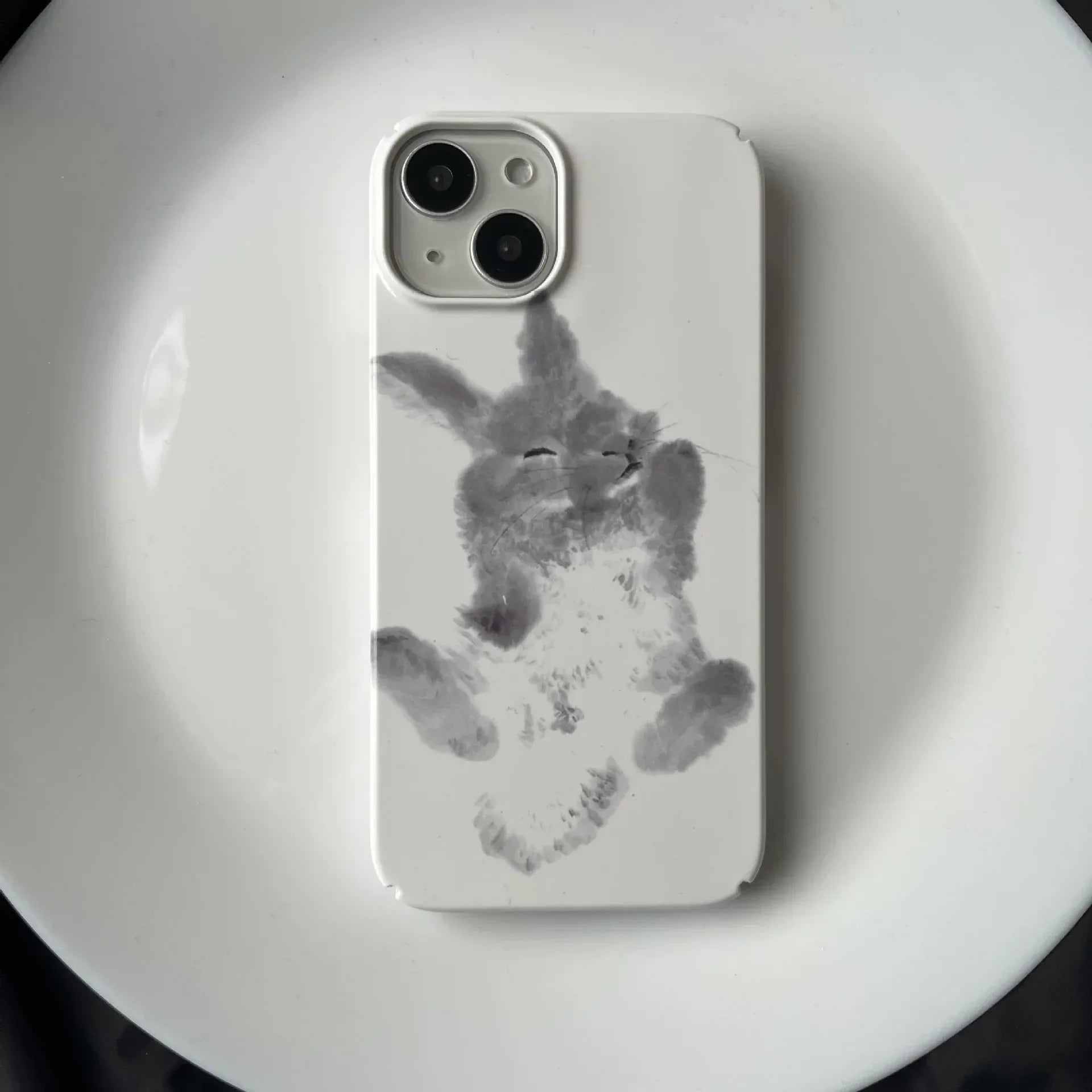 Rabbit Chinese Ink Ins Art Film iPhone Case - Viexta