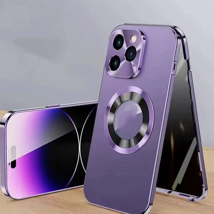 magnetic-iphone-case-with-anti-peep-metal-clip-leakage-tag - Viexta