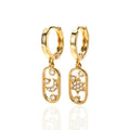Micro Inlaid Zircon Eardrops - Viexta