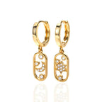 Micro Inlaid Zircon Eardrops - Viexta