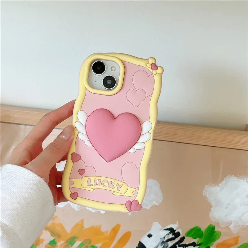 stereo-heart-wings-cream-iphone-case - Viexta