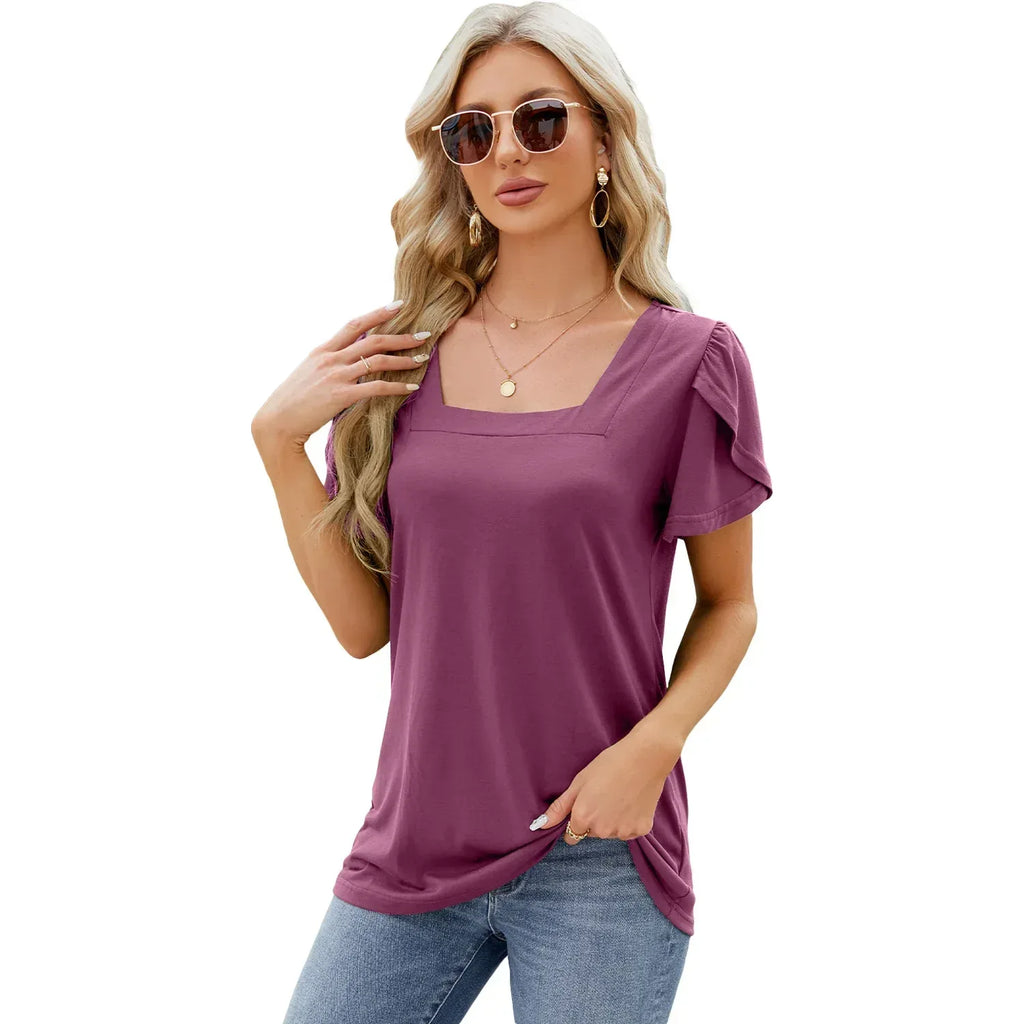 Bohemian Printed Short-sleeved T-shirt - Viexta