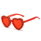 Peach Heart Sunglasses For Women - Viexta