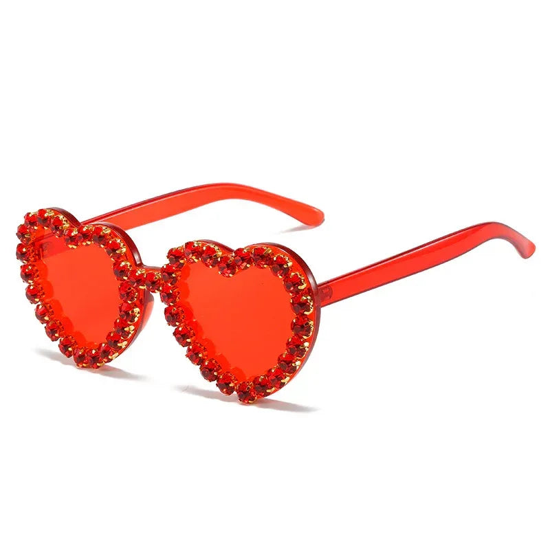 Peach Heart Sunglasses For Women - Viexta