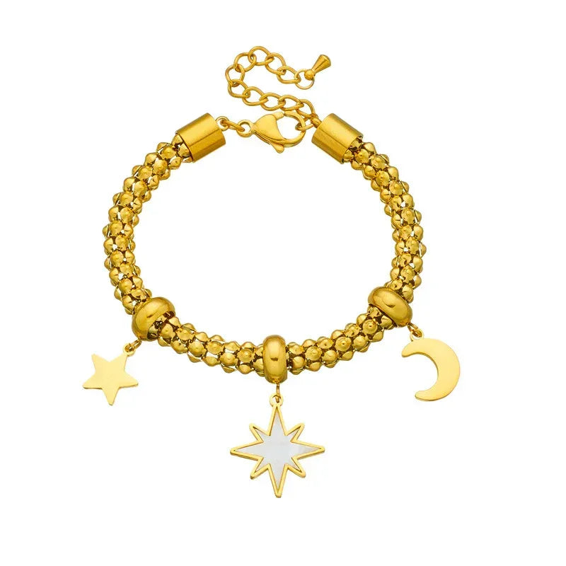 Retro Stainless Steel Star Bracelet - Viexta