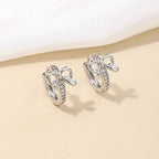 Summer Bowknot Small Cherry Versatile Earrings - Viexta