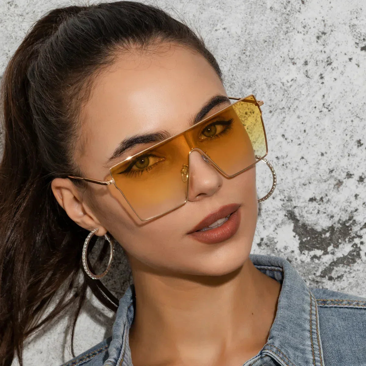 Large-frame Square Sunglasses - Viexta