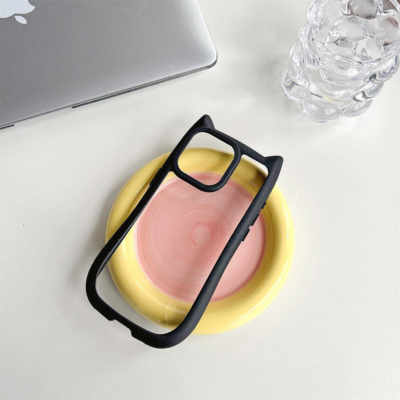 magnetic-shell-stereo-cat-ear-iphone-case