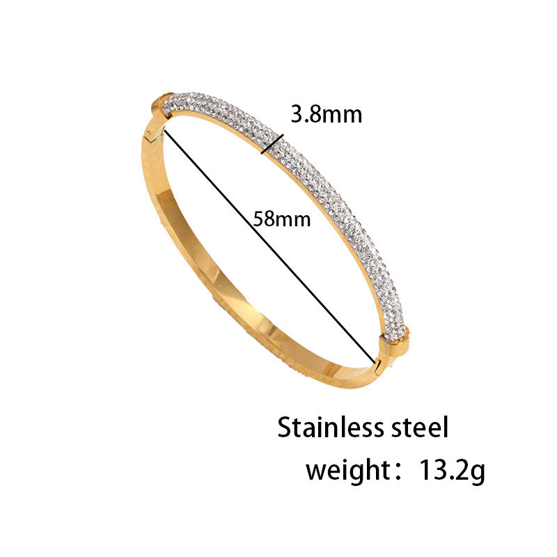 Diamond Light Luxury Starry Titanium Steel Bracelet