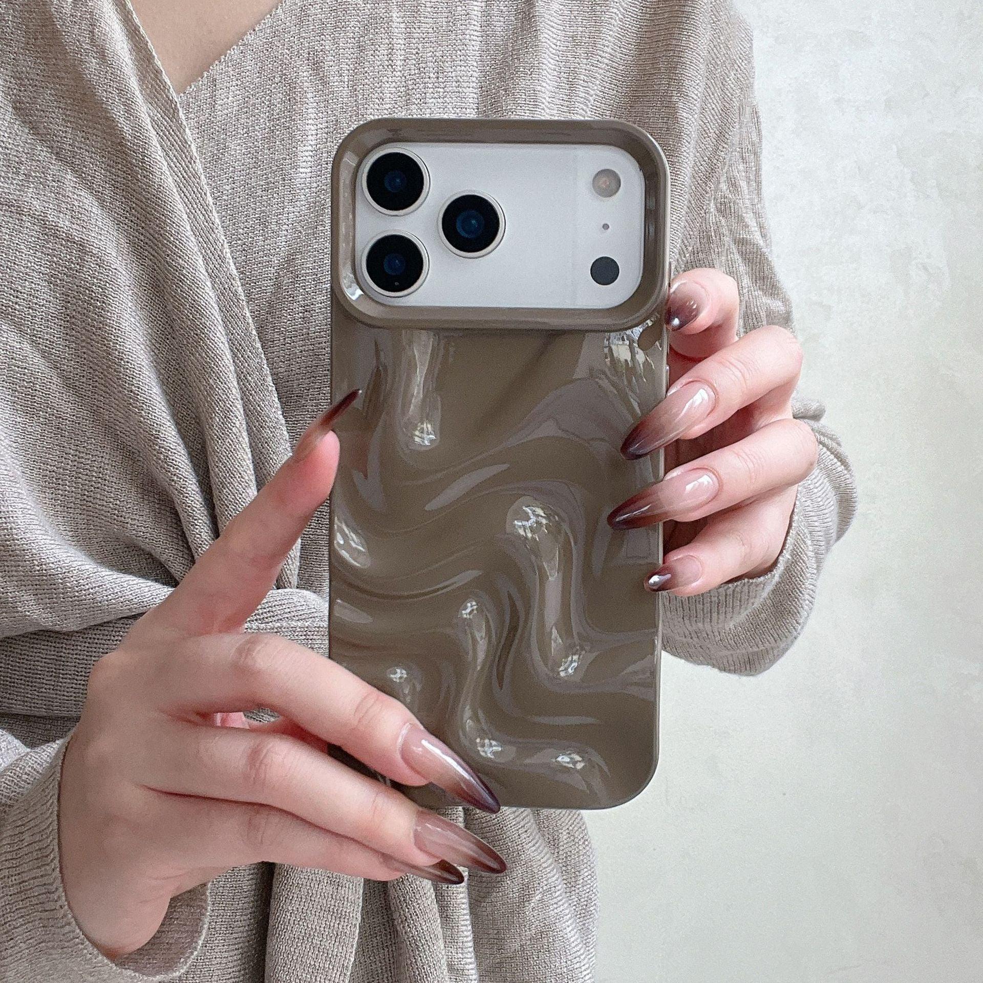 Korean Water Ripple Soft Shell iPhone case - Viexta