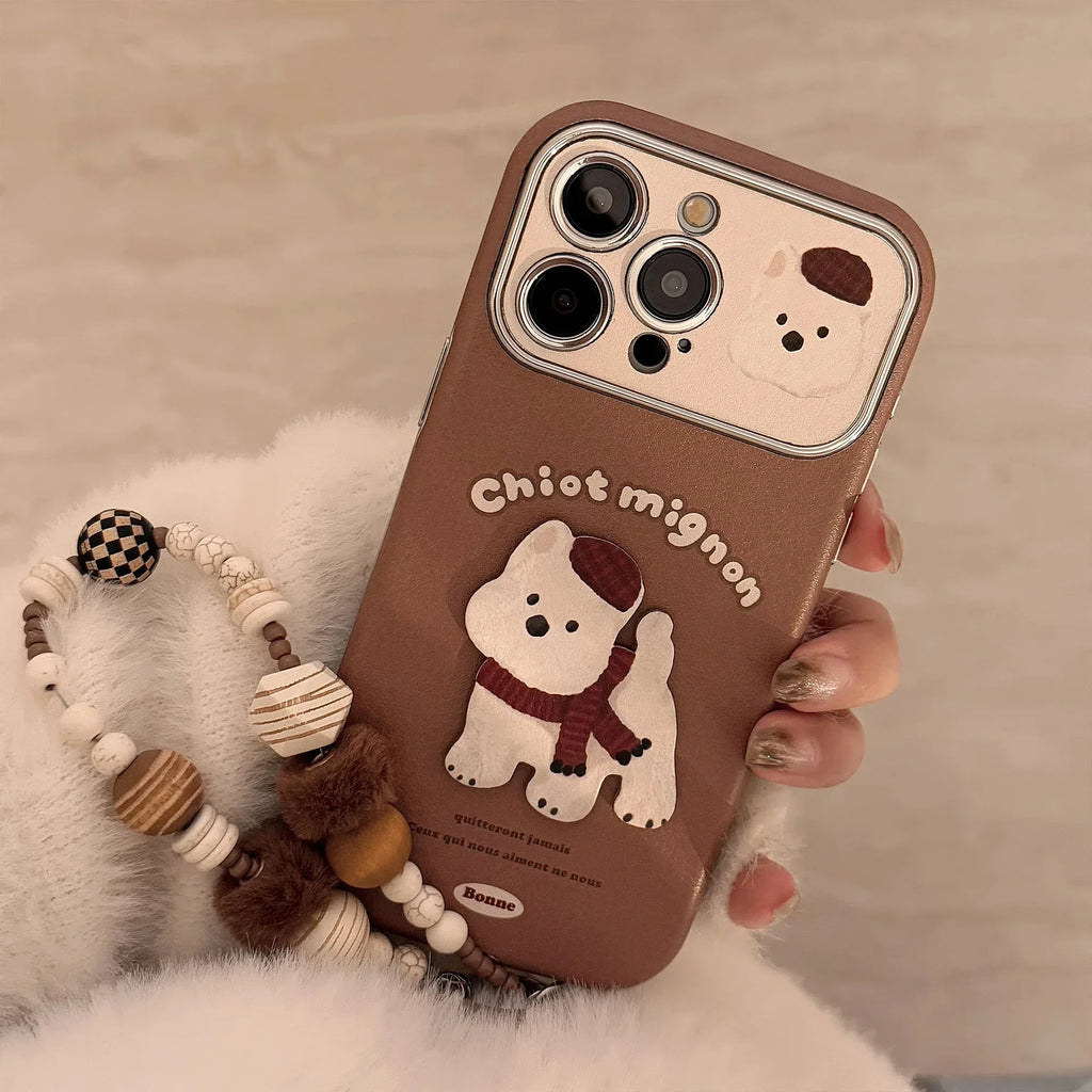 Brown 3D West Highland Terrier iPhone Case - Viexta