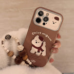 Brown 3D West Highland Terrier iPhone Case - Viexta