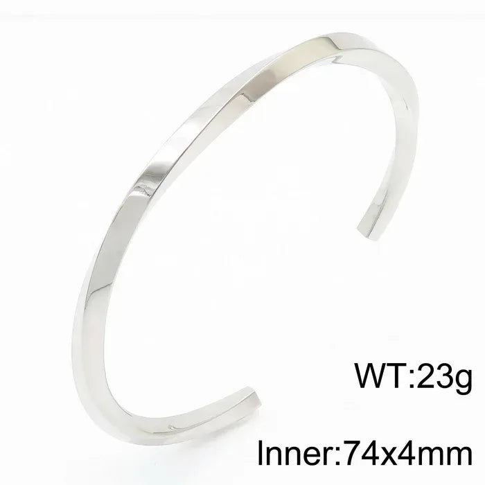 Square Twisted Stainless Steel Bracelet - Viexta
