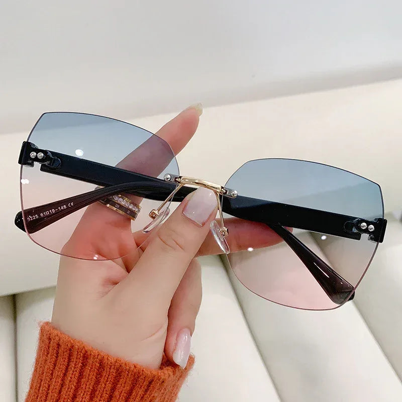 womens-casual-frameless-sunglasses - Viexta