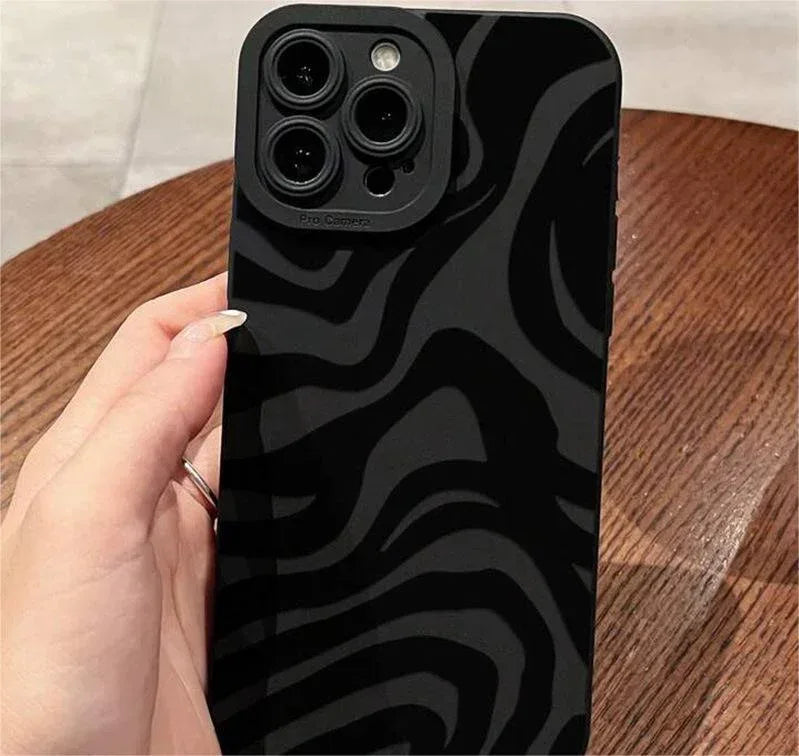 Black Striped Pupil iPhone Case - Viexta
