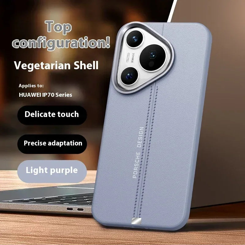 business-leather-magnetic-iphone-case-with-metal-button - Viexta